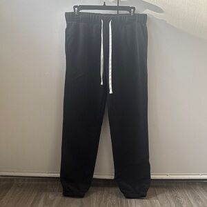 Forever 21 Black Joggers with White Drawstring